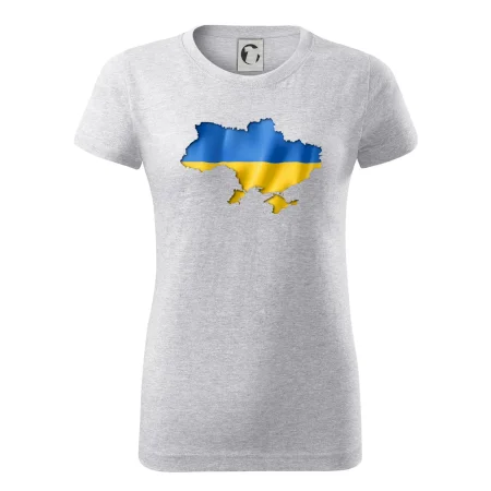 Ukrajina vlajka mapa