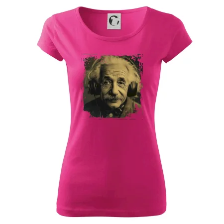 Albert Einstein so slúchadlami