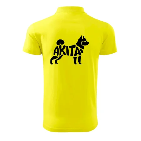 Akita Inu - Nápis v tele