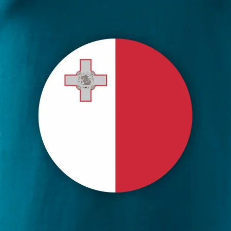 Vlajka Malta guľatá na prsník