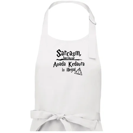 Harry - Sarcasm, because Avada Kedavra is illegal