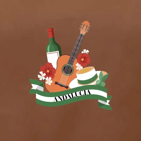 Andalucia gitara a stuha