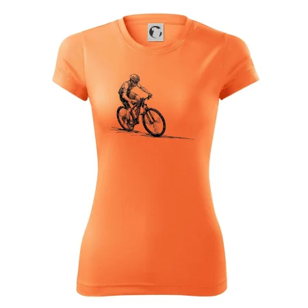 MTB kreslený cyklista