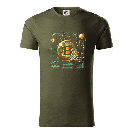 Bitcoin logo s grafmi