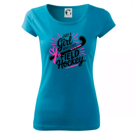 Just a girl who loves field hockey čierno ružové