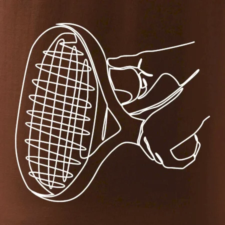 Tenisová raketa jedným ťahom