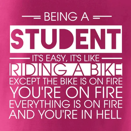 Being a student - bike
