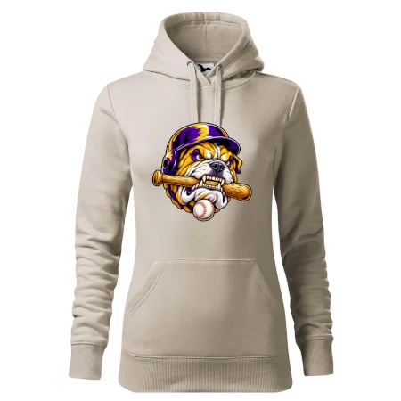 Baseballový buldok s pálkou