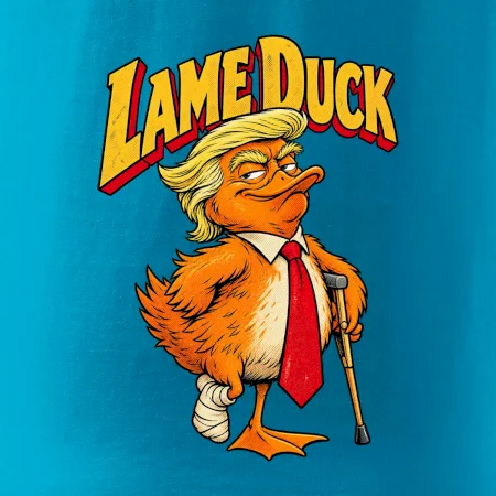 Trump jako kulhající kachna retro komiks