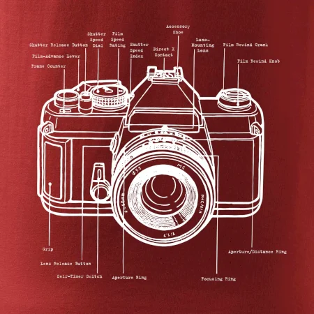 Nákres starý fotoaparát