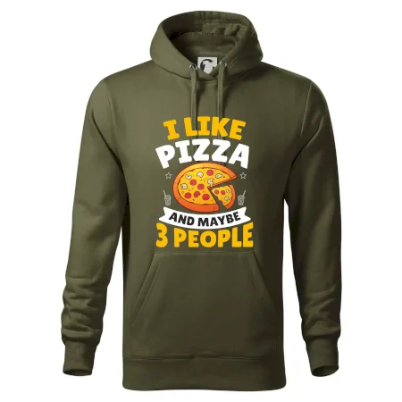I like pizza and maybe 3 people