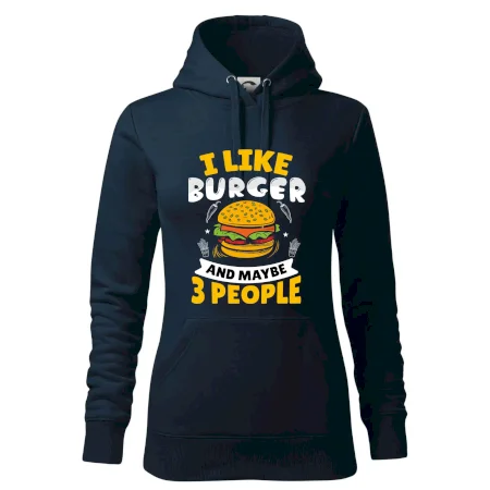 I like burger and maybe 3 people