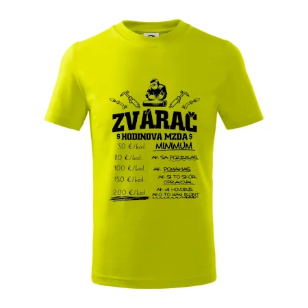 Hodinová mzda zvárač