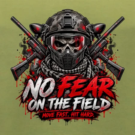 Lebka bojovníka – No Fear paintball