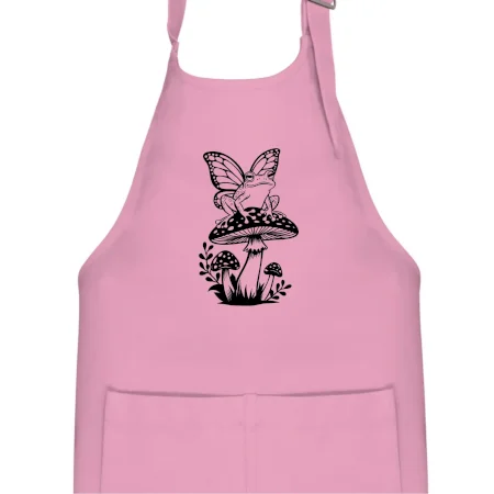 Goblincore čierna huba so žabou