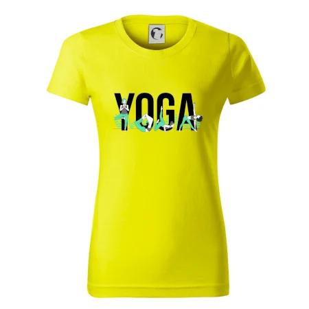 Yoga nápis farebný