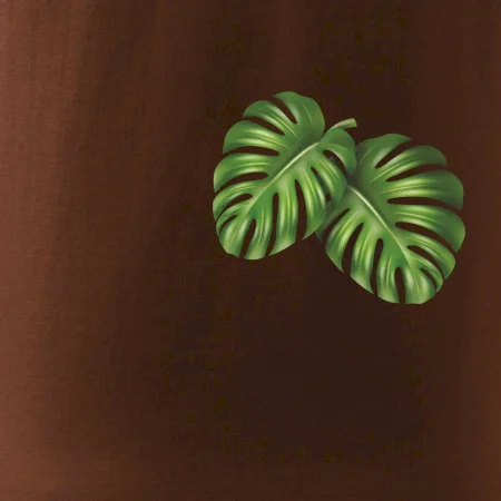 Monstera listy na prsu