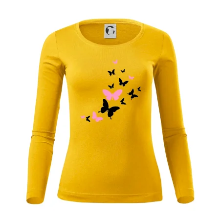 Motýle ružovo čierni