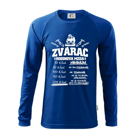 Hodinová mzda zvárač
