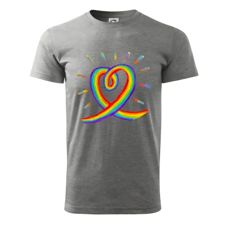 Srdce pride dúha kreslená