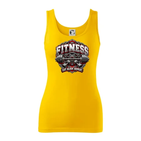 Fitness činka a závažia eat sleep repeat