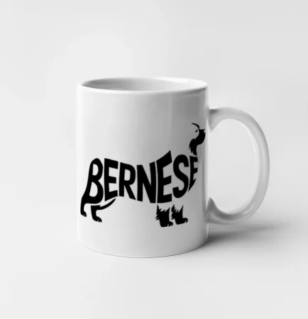 Bernese Mountain Dog nápis v tele