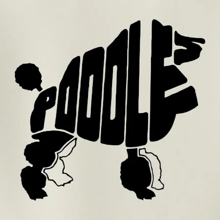 Pudel - nápis v tele