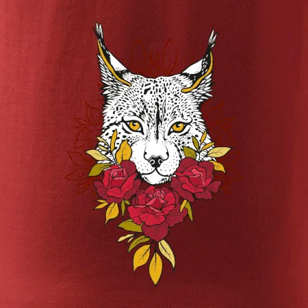 Rys s červenými ružami (Pecka design)