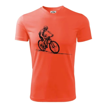 MTB kreslený cyklista