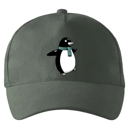 Tučniak so zeleným šálom
