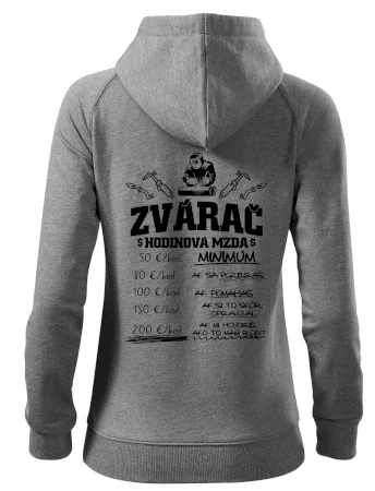 Hodinová mzda zvárač