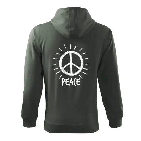 Peace symbol čiernobiely