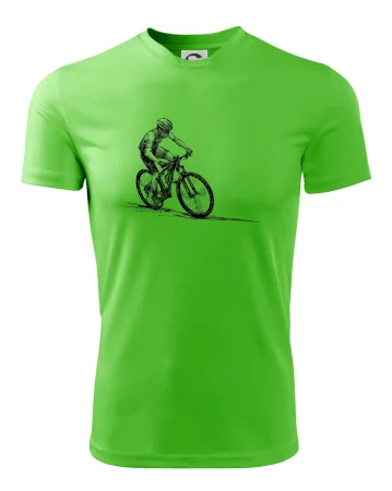 MTB kreslený cyklista