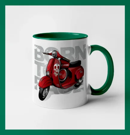 Scooter born to ride red