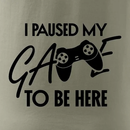I paused my game to be here