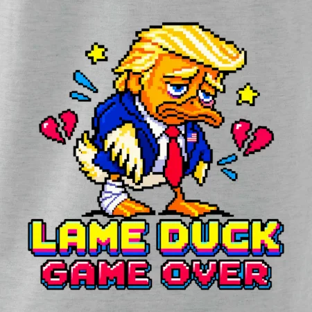 Trump lame duck pixel art game over