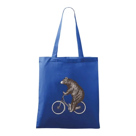 Medveď na bicykli