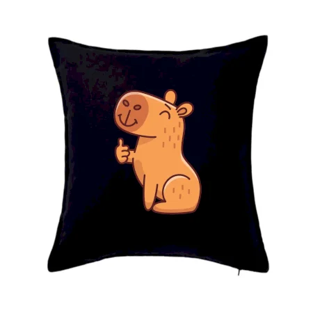 Kapybara s palcom hore