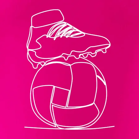 Futbalová lopta kopačka jedným ťahom