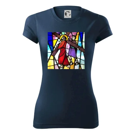 Vitráž - Ježiš a kríž