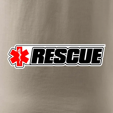 Záchranár rescue kríž červený