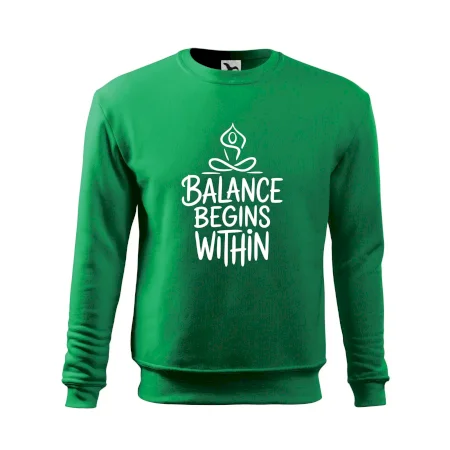 Balance begins within nápis