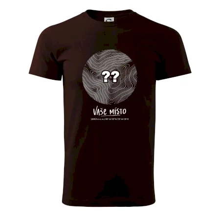 Vaše miesto - vrstevnice v kruhu