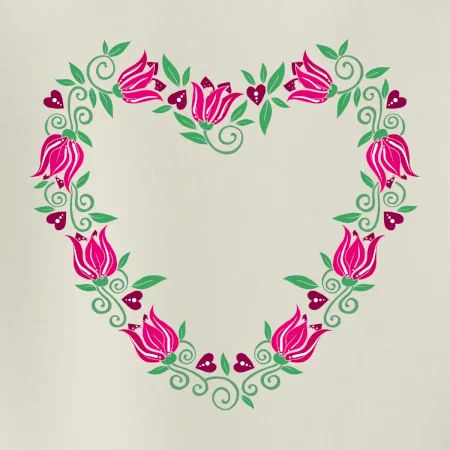 Červené tulipánové srdiečko (Pecka design)