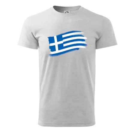 Grécko vlajka - štetkou