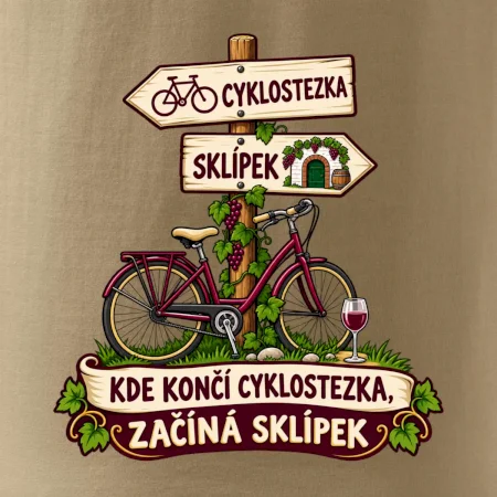 Kde končí cyklostezka, začíná sklípek
