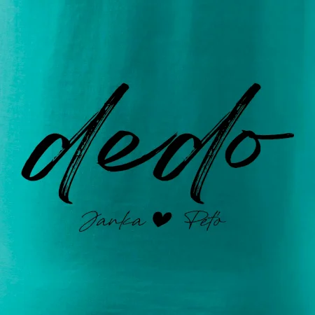 Dedo - tričko menami detí písacie písmo