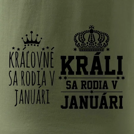 Králi - Kráľovné sa rodia v januáry