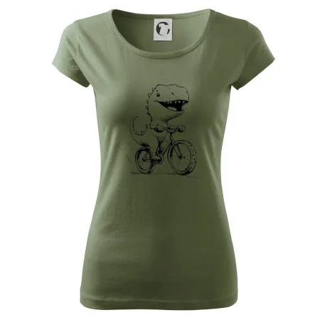 Roztomilý Dinosaurus na bicykli