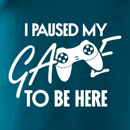 I paused my game to be here